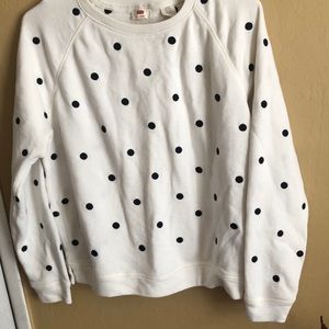 Black and white Levi’s sweater